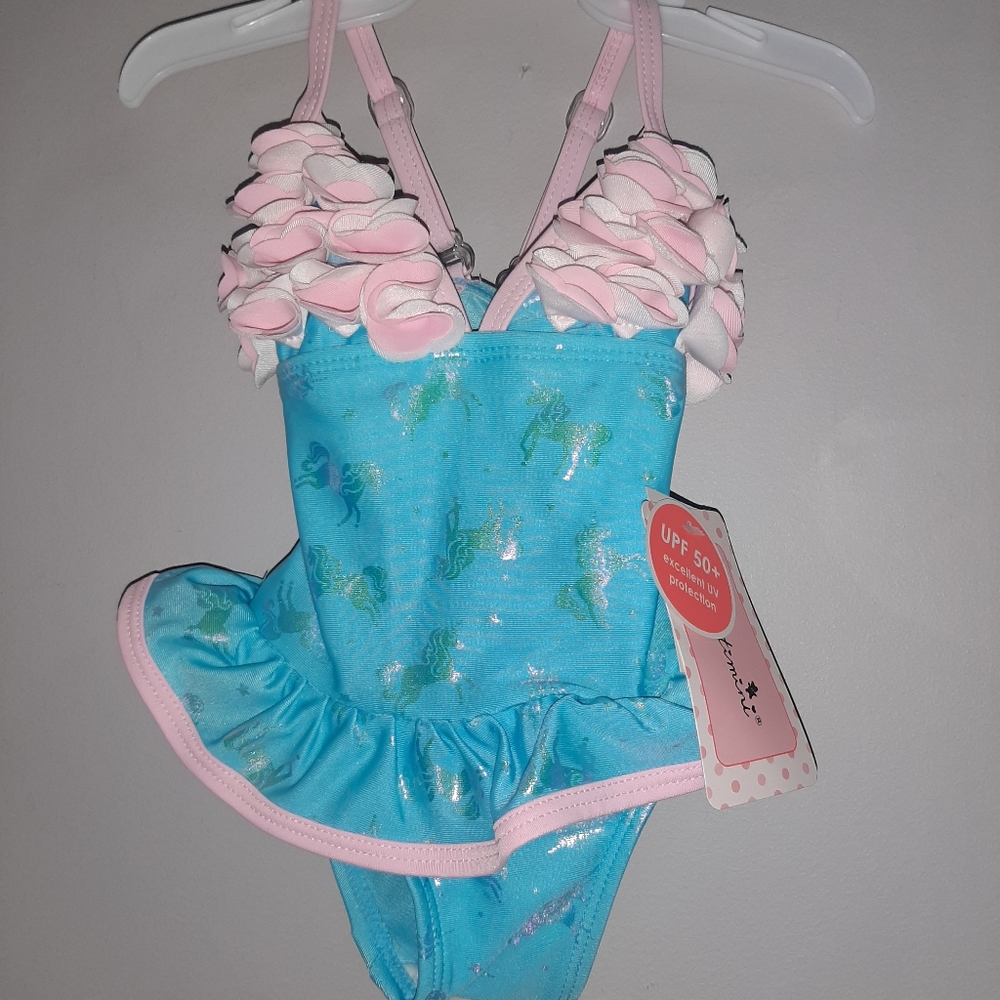 NWT Floatimini Unicorn Swimsuit Toddler Girls NEW